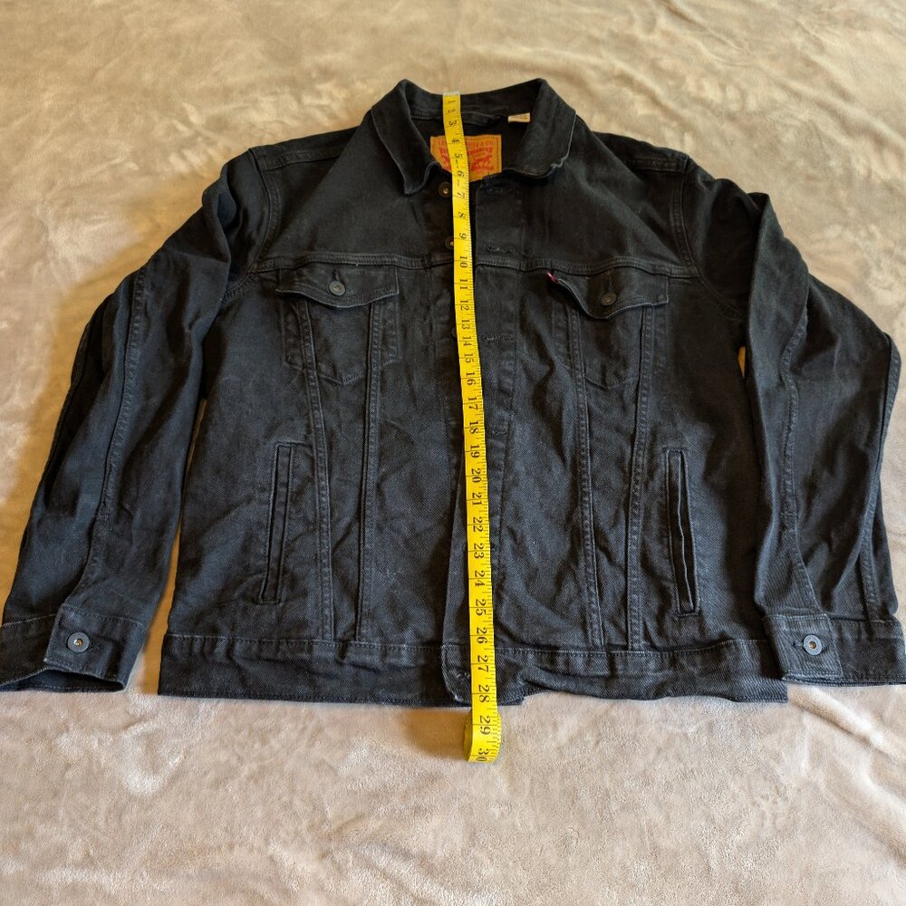 Levi's Classic Trucker Denim Jean Jacket - Men's Large - Black
